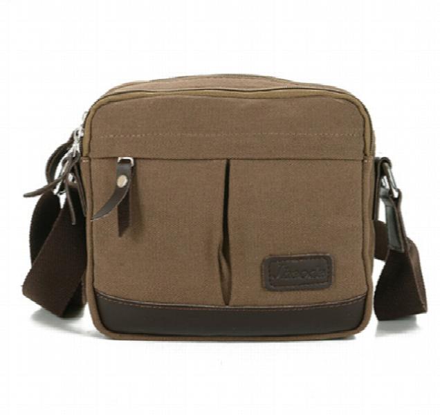 Men's Small Canvas Messenger Bag, Leisure Bag